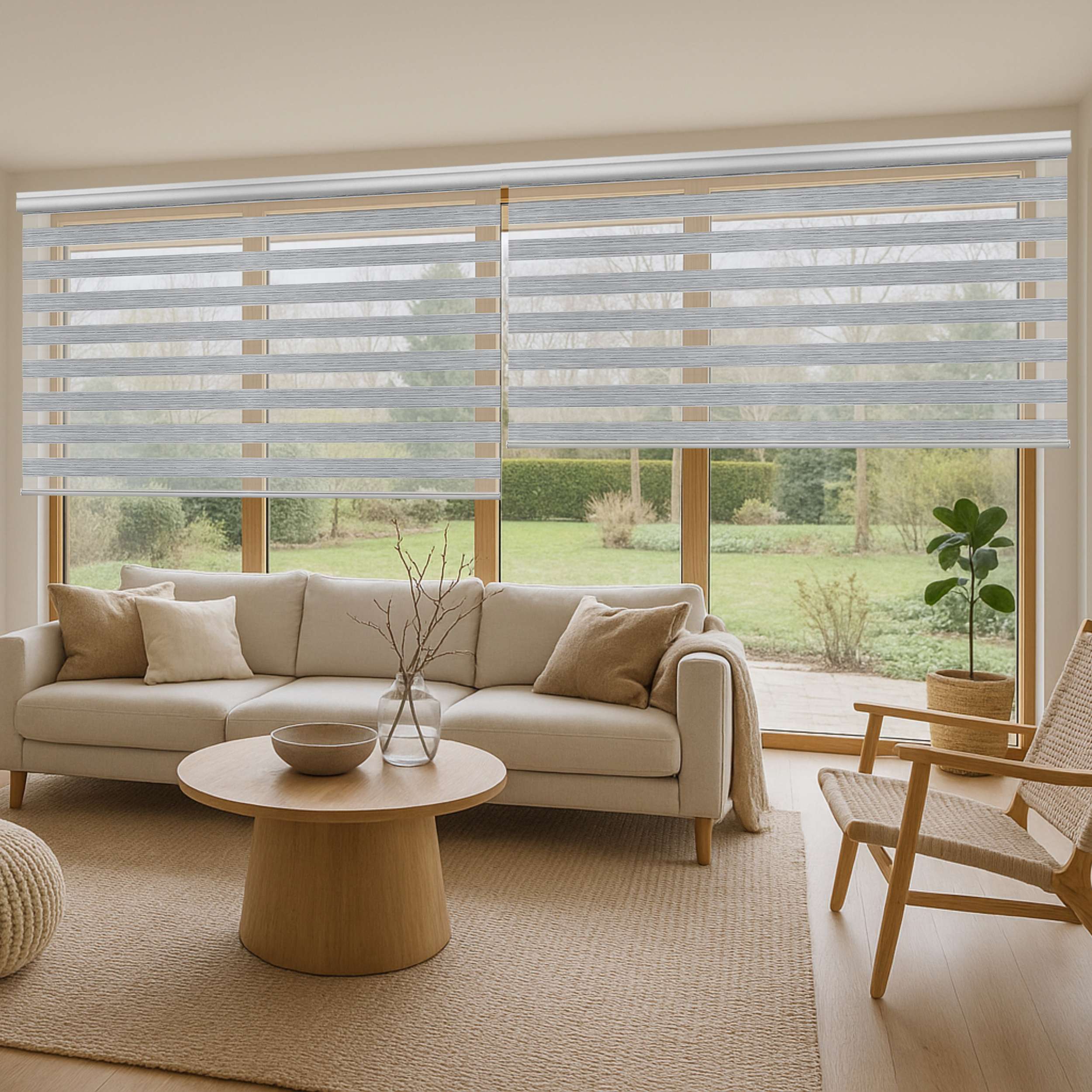 Tenda a Rullo giorno / notte Premium Con Finiture premium Grigio 120x250 cm