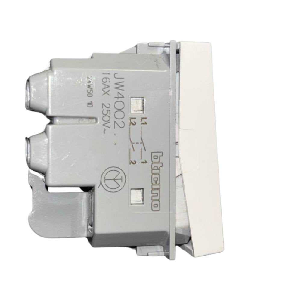 Bticino jw4002 interruttore bipolare 2p 16a 250vac bianco modulare