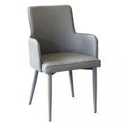POLTRONA ECOPELLE GRIGIO CHIARO CAMILLE