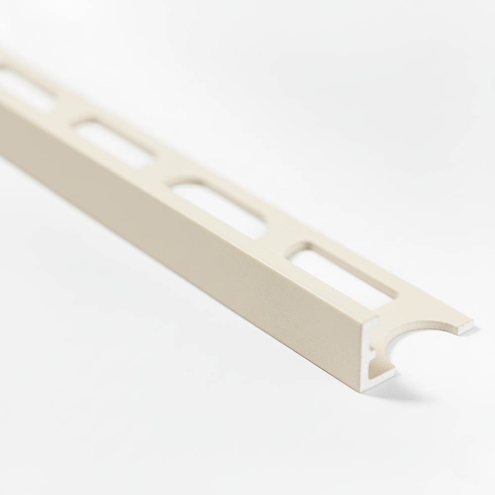 Profilo in alluminio verniciato a l per finitura parete proangle *** colore- jasmine - 130, confezione 1