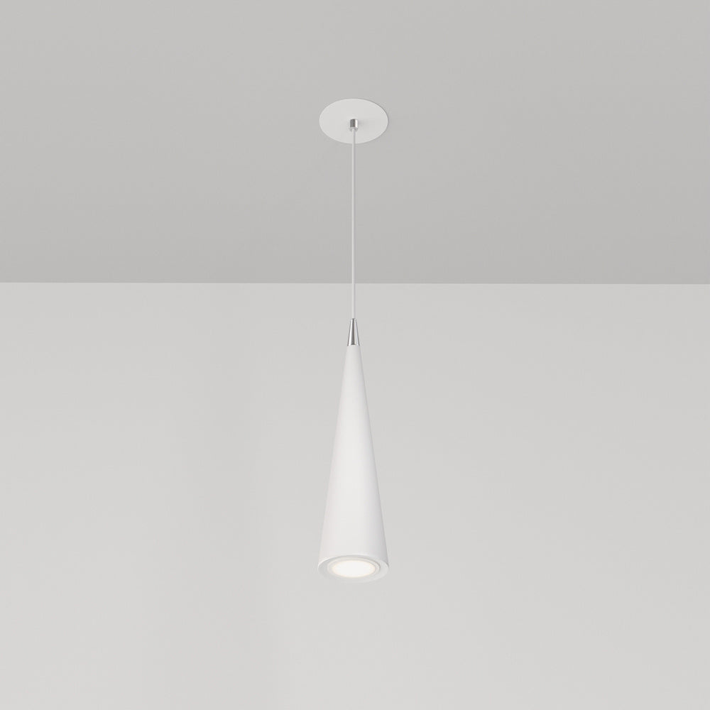 Lampadario A Sospensione Moderno Nevill Metallo Bianco 1 Luce Gu10 40W