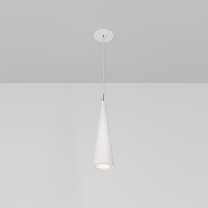 Lampadario A Sospensione Moderno Nevill Metallo Bianco 1 Luce Gu10 40W