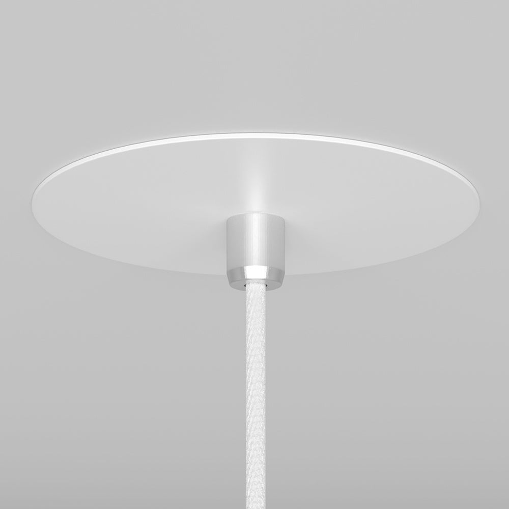 Lampadario A Sospensione Moderno Nevill Metallo Bianco 1 Luce Gu10 40W