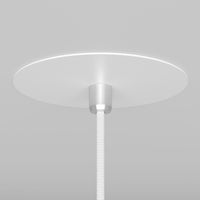 Lampadario A Sospensione Moderno Nevill Metallo Bianco 1 Luce Gu10 40W