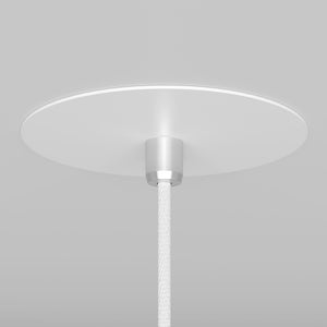 Lampadario A Sospensione Moderno Nevill Metallo Bianco 1 Luce Gu10 40W
