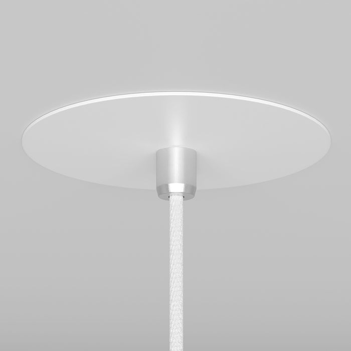 Lampadario A Sospensione Moderno Nevill Metallo Bianco 1 Luce Gu10 40W