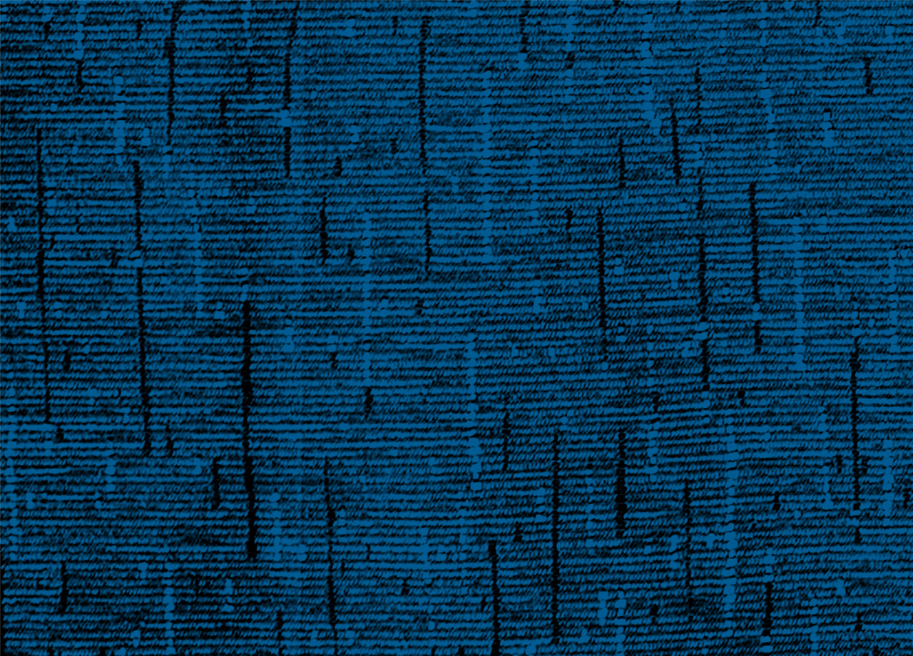 Set Cuscini Coprisedia Imbottiti Sfoderabili Modello Rain Made In Italy - Fascia Quadrata 4Pz - Blu