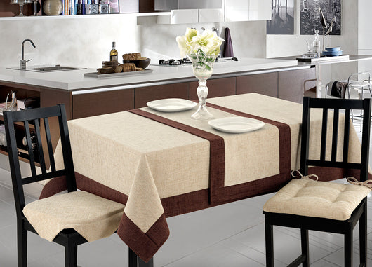 Set Cuscini Coprisedia Imbottiti Sfoderabili Modello Intreccio Made In Italy - Fascia Quadrata 4Pz - Ecru