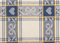 Set Cuscini Coprisedia Imbottiti Sfoderabili Modello Dama Made In Italy - Aletta 6Pz - Blu