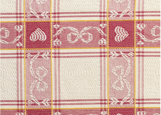 Set Cuscini Coprisedia Imbottiti Sfoderabili Modello Dama Made In Italy - Morbidone 4Pz - Rosso