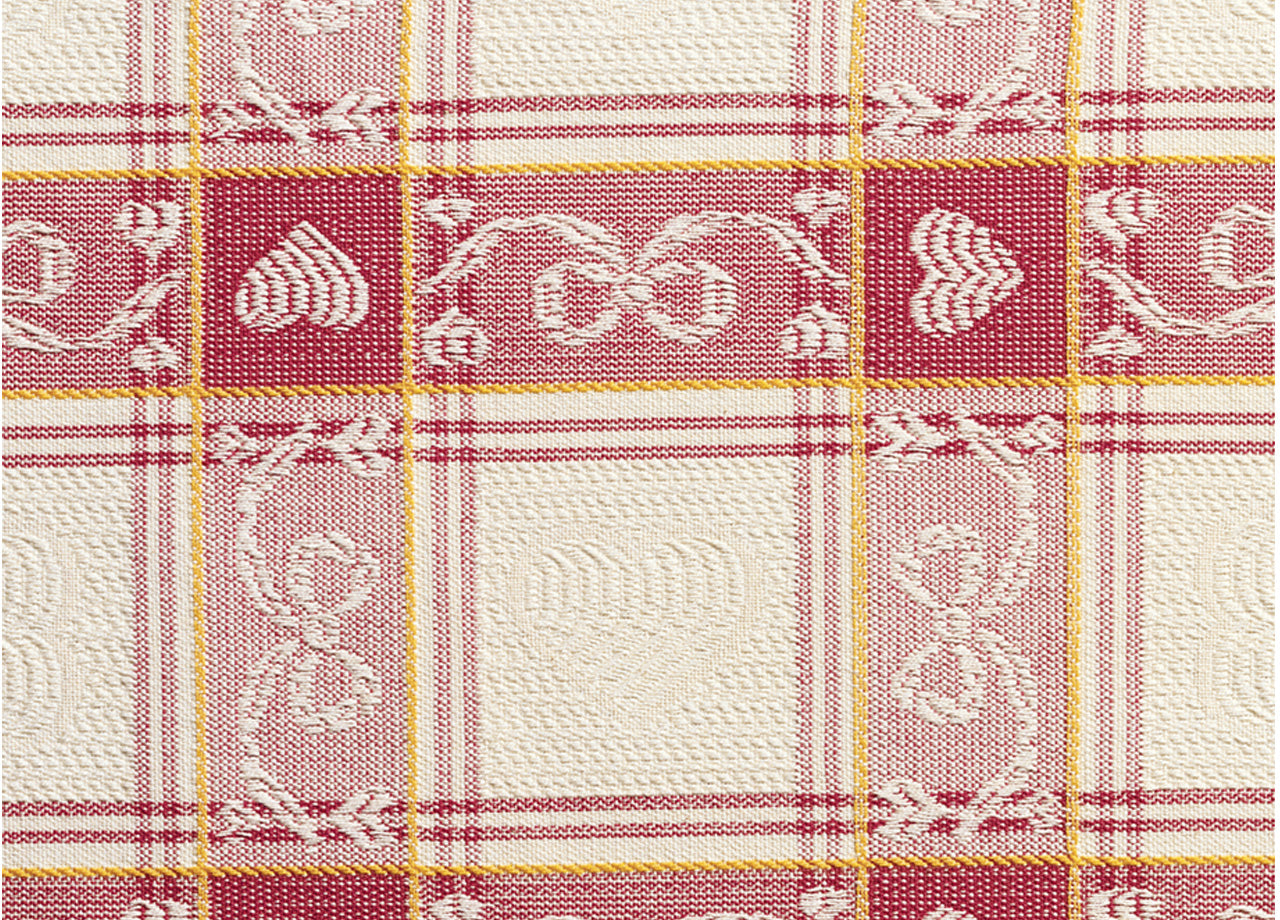 Set Cuscini Coprisedia Imbottiti Sfoderabili Modello Dama Made In Italy - Aletta 6Pz - Rosso