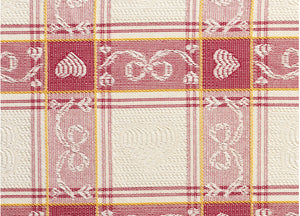 Set Cuscini Coprisedia Imbottiti Sfoderabili Modello Dama Made In Italy - Aletta 6Pz - Rosso