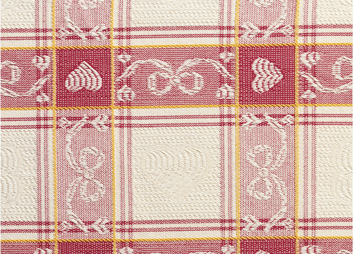 Set Cuscini Coprisedia Imbottiti Sfoderabili Modello Dama Made In Italy - Aletta 6Pz - Rosso