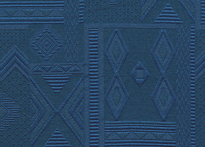 Set Cuscini Coprisedia Imbottiti Sfoderabili Modello Mexico Made In Italy - Aletta 6Pz - Blu