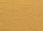 Set Cuscini Coprisedia Imbottiti Sfoderabili Modello Mexico Made In Italy - Fascia Quadrata 4Pz - Oro