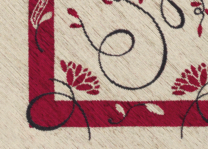 Set Cuscini Coprisedia Imbottiti Sfoderabili Modello Gold Made In Italy - Aletta 6Pz - Bordeaux