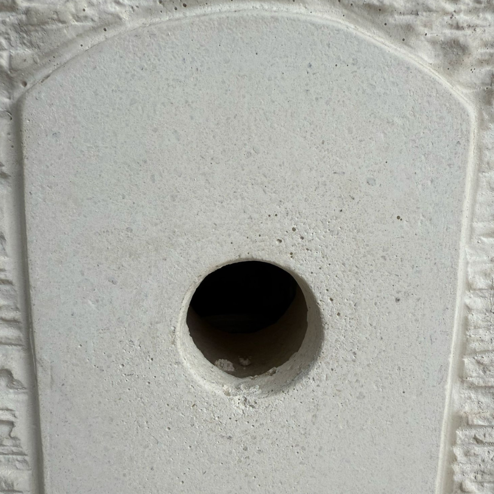 Fontana giardino calcestruzzo senza rubinetto 40x40xh.90 cm serie grecale