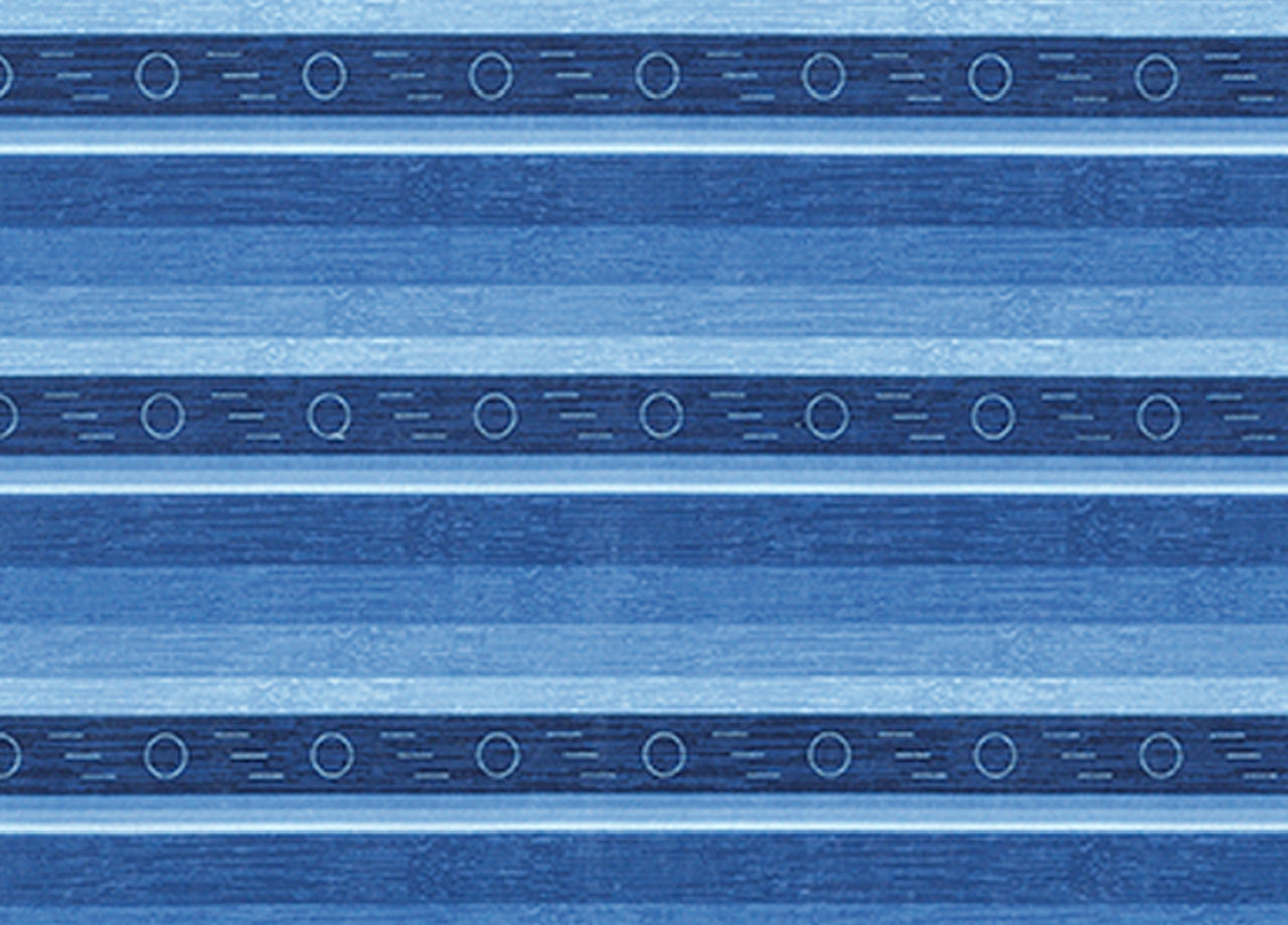 Set Cuscini Coprisedia Imbottiti Sfoderabili Modello Colorado Made In Italy - Fascia Quadrata 4Pz - Blu