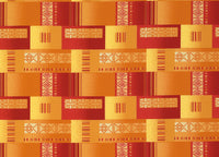 Set Cuscini Coprisedia Imbottiti Sfoderabili Modello Eldorado Made In Italy - Fascia Rotonda 4Pz - Arancio