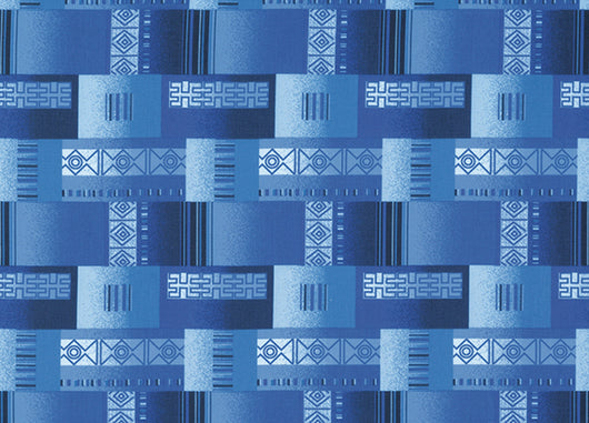 Set Cuscini Coprisedia Imbottiti Sfoderabili Modello Eldorado Made In Italy - Fascia Quadrata 4Pz - Blu