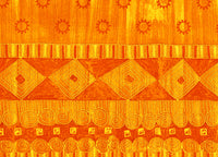 Set Cuscini Coprisedia Imbottiti Sfoderabili Modello Sequoia Made In Italy - Aletta 6Pz - Arancio