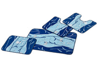 Tappeto Da Bagno Disegno River - Par 4Pz - Beige