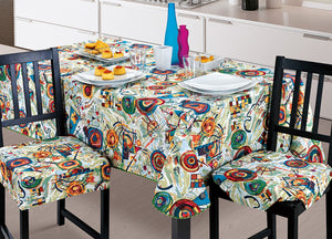 Set Cuscini Coprisedia Imbottiti Sfoderabili Modello Picture Made In Italy - Aletta 6Pz - Blu