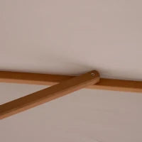 Ombrellone da Giardino 2x3 m Impermeabile, in Legno con Copertura Rimovibile in Poliestere, Grigio