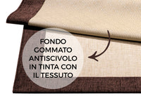 Tappeto Da Salotto E Da Camera Disegno Intreccio - 65x110-2 - Bordeaux