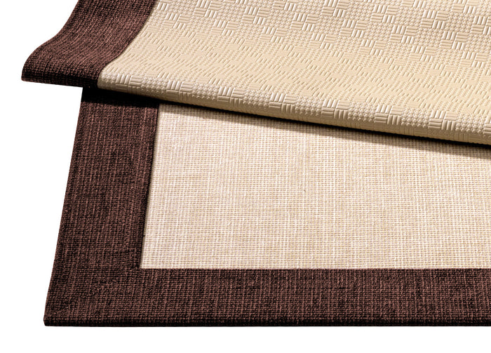 Tappeto Da Salotto E Da Camera Disegno Intreccio - 65x110-2 - Bordeaux