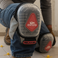 Ginocchiere relax-gel calotta plastica imbottitura interna attacco strappo