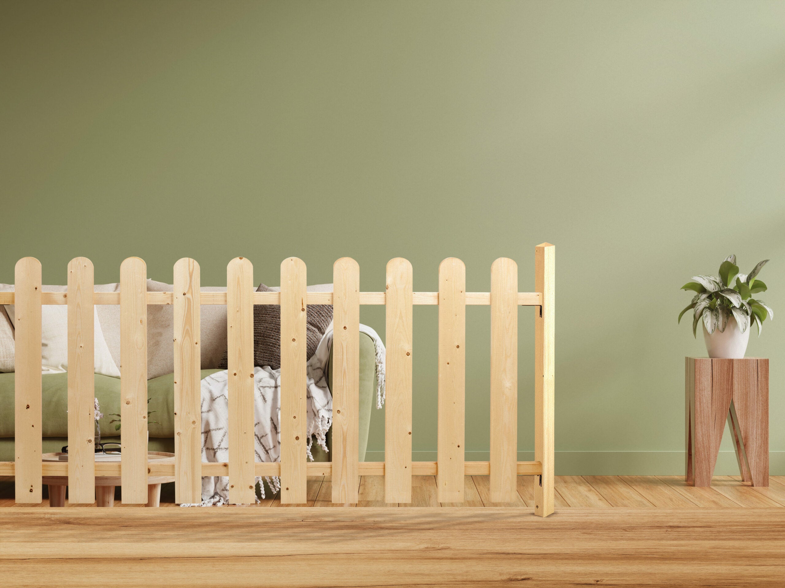 WESTERN - Kit di riempimento per balaustra in abete da 2 m