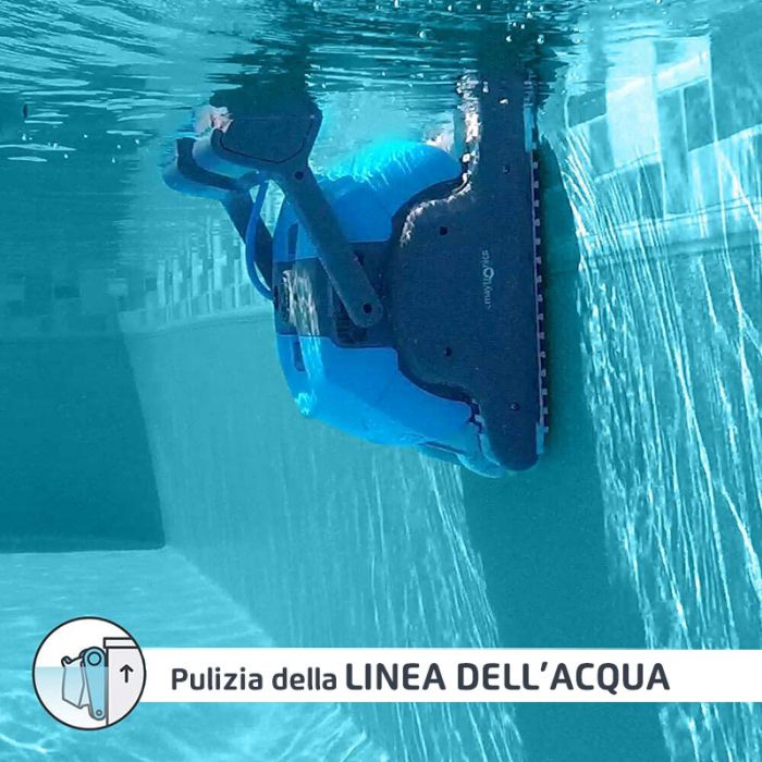 Robot Piscina Dolphin Oasis 60 Premium Con Spazzole Combinate, Trasformatore Digitale Iot, Terza Spazzola Attiva Centrale, Carrello E Copertura Protet