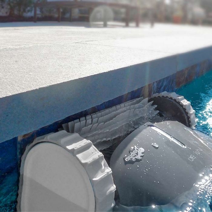 Robot Per Piscina Dolphin Mr. 40i By Maytronics Con Trasformatore Digitale Iot E Carrello