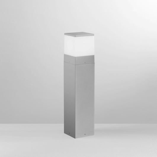 PALETTO ALLUMINIO BOOSTER SILVER 1 LUCE ATTACCO E27 IP54 13X13X60CM