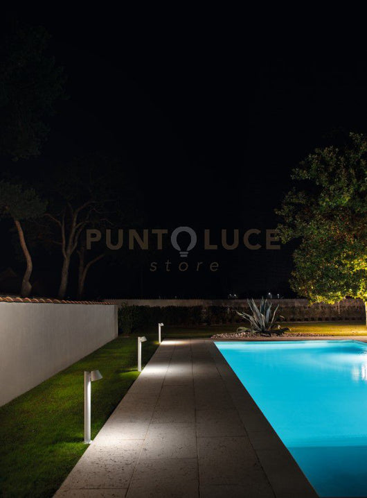 PALETTO DA ESTERNO MALTA BIANCO 1 LUCE ATTACCO GU10 H.70CM