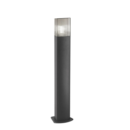 PALETTO DARK ANTRACITE E FUME' 1 LUCE ATTACCO E27 IP54 15,4X13,3X75CM
