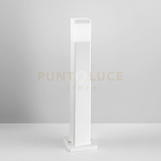 PALETTO FOCUS BIANCO SQUADRATO 1 LUCE ATTACCO GU10 IP65 17,5X17,5X77,5CM