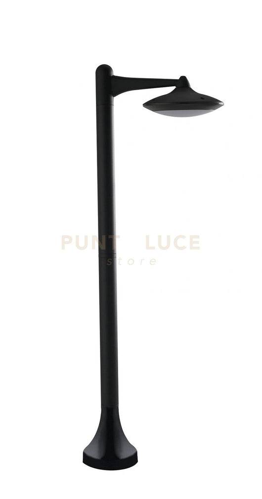 PALETTO LED ALYSON NERO 12W 1300LM 4000K IP44 28X91CM IN ALLUMINIO