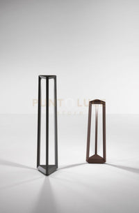 PALETTO LUCIFER PICCOLO DA ESTERNO LED 4000K 780LM 12W IP65 CORTEN H.56,6CM