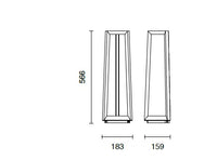 PALETTO LUCIFER PICCOLO DA ESTERNO LED 4000K 780LM 12W IP65 CORTEN H.56,6CM