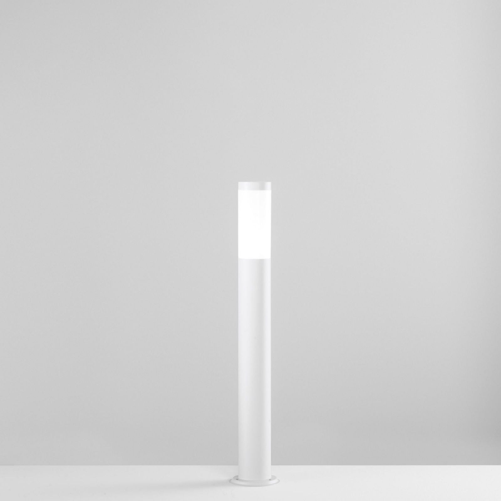 PALETTO TOKYO BIANCO 1 LUCE ATTACCO E27 IP44 11,5X70CM IN ACCIAIO INOX