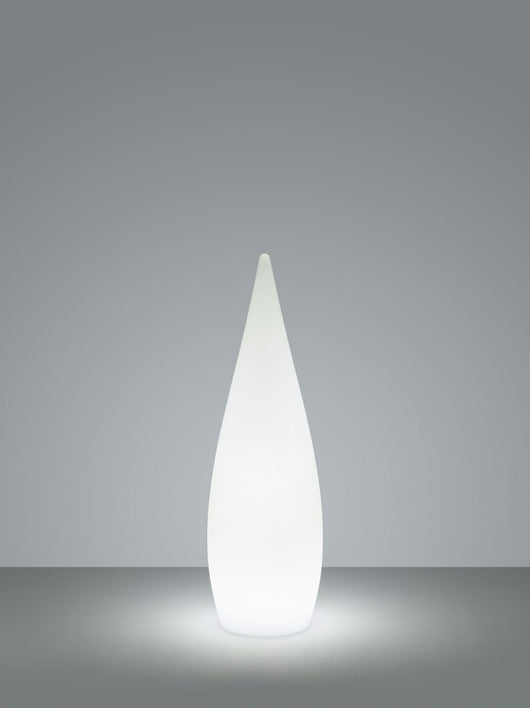 PALMAS LAMPADA DA APPOGGIO DA ESTERNO GOCCIA RGB E BIANCO RICARICABILE CON TELECOMANDO MULTIFUNZIONE D. 25CM X H. 80CM IP54 LED  3W 90lm, 3000K