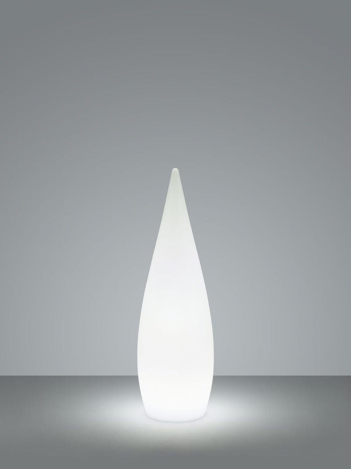 PALMAS LAMPADA DA APPOGGIO DA ESTERNO GOCCIA RGB E BIANCO RICARICABILE CON TELECOMANDO MULTIFUNZIONE D. 25CM X H. 80CM IP54 LED  3W 90lm, 3000K