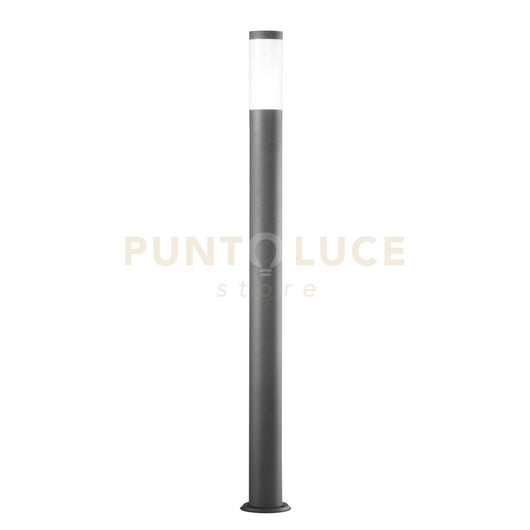 PALO TOKYO ANTRACITE 1 LUCE ATTACCO E27 IP44 11,5X110CM IN ACCIAIO INOX