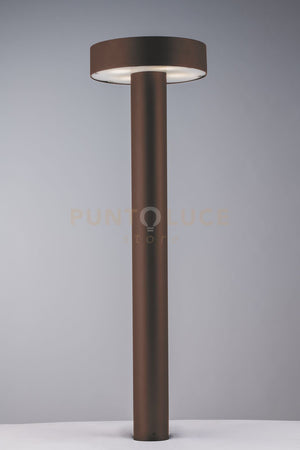 PALO UNDERWOOD CORTEN 4 LUCI ATTACCO G9 IP65 21X70CM IN METALLO
