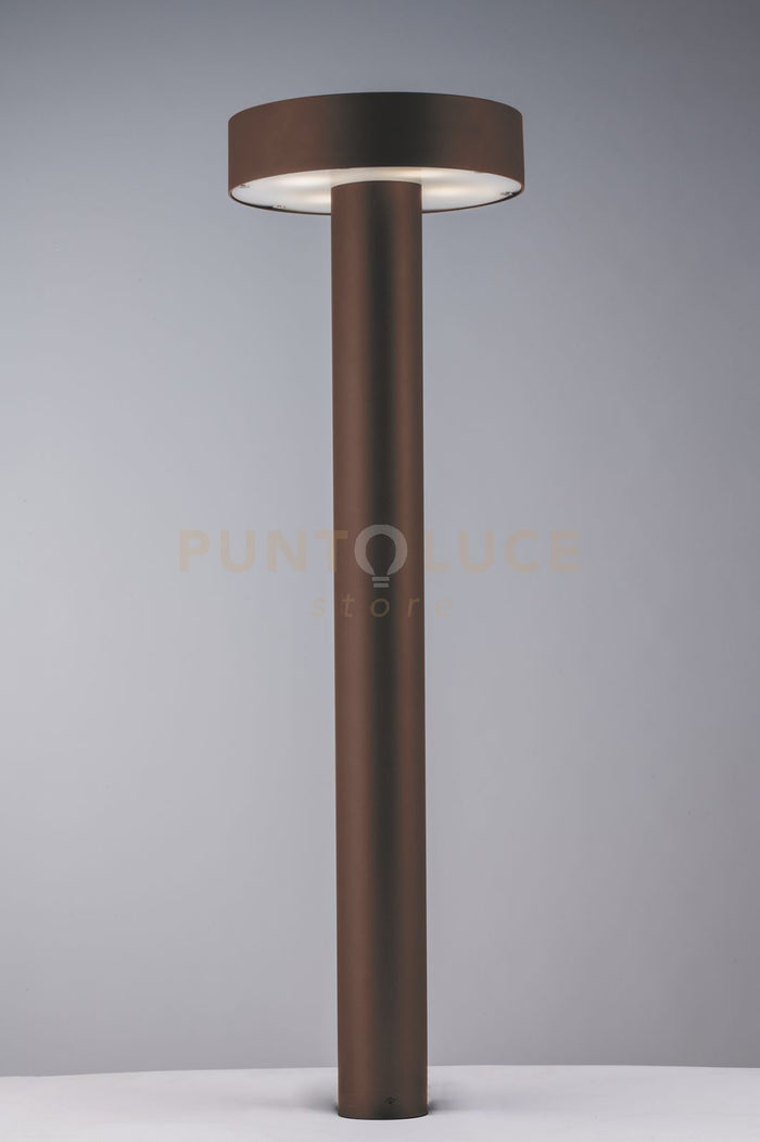 PALO UNDERWOOD CORTEN 4 LUCI ATTACCO G9 IP65 21X70CM IN METALLO