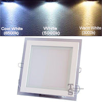 PANNELLO FARETTO LED SLIM 12 18 WATT AD INCASSO A MOLLA 3 IN 1 3000K 5000K 6500K 12 WATT