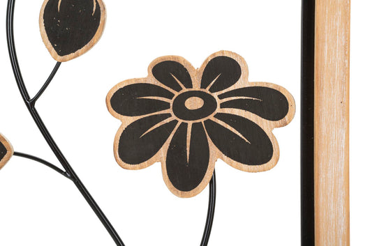 PANNELLO IN FERRO E LEGNO GIRISH -B- CM 30X2,5X60