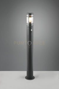 PAOLMA PALO ALTO DA ESTERNO METALLO ANTRACITE CON SENSORE MOVIMENTO IP44 H.100CM 1 LUCE ATTACCO E27